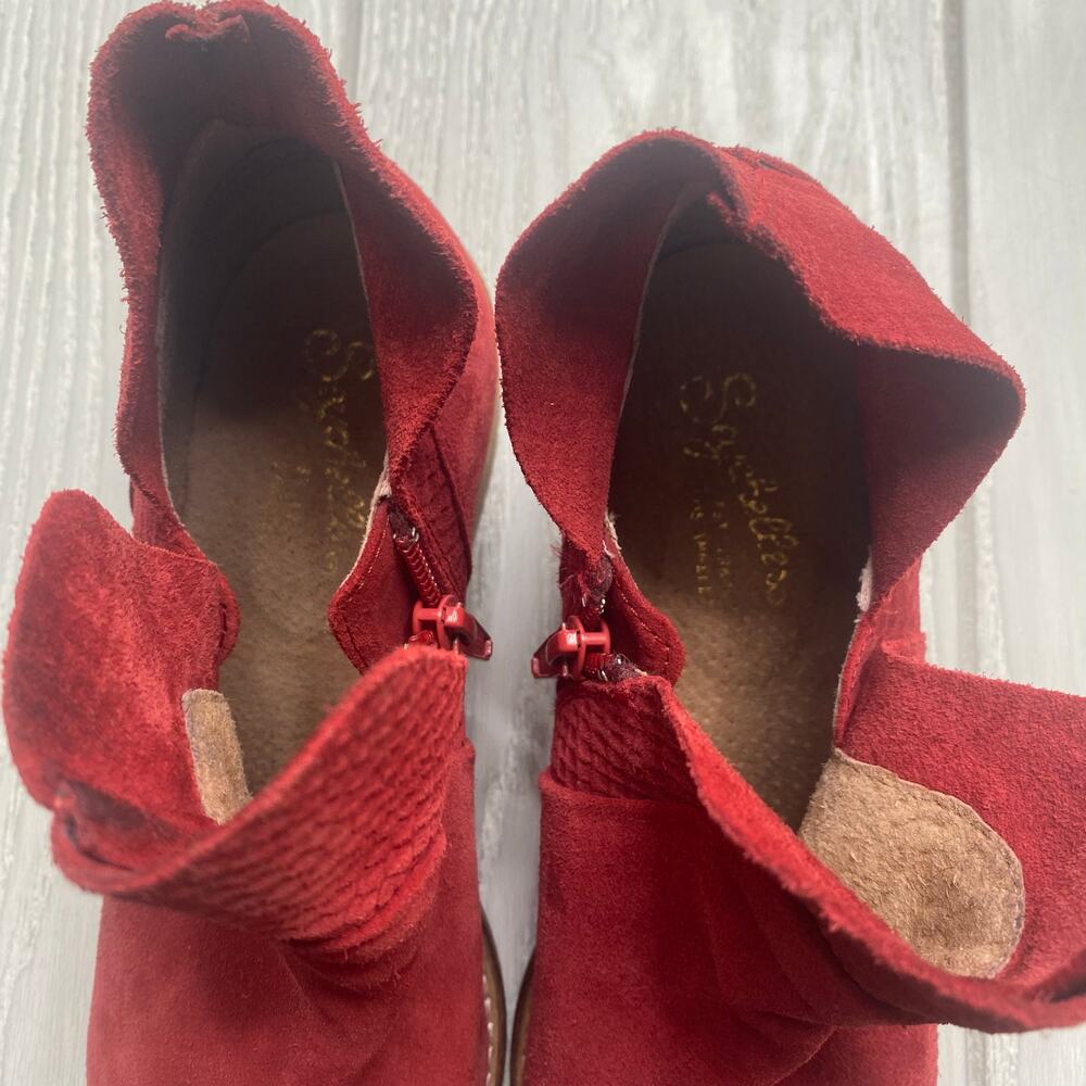 Seychelles Red Score Suede Booties Size 6.5 - Picture 9 of 11